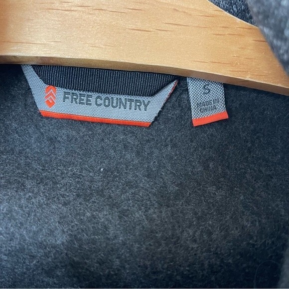 Free Country Vest Womens Small Black Marled Full Front Zipper - EUC - Picture 3 of 6